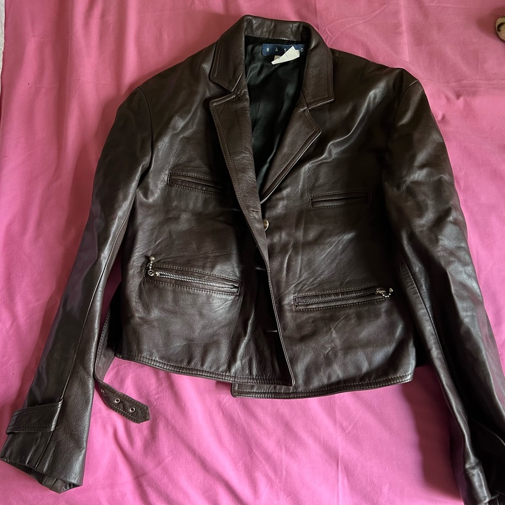 Basco leather motorcycle jacket